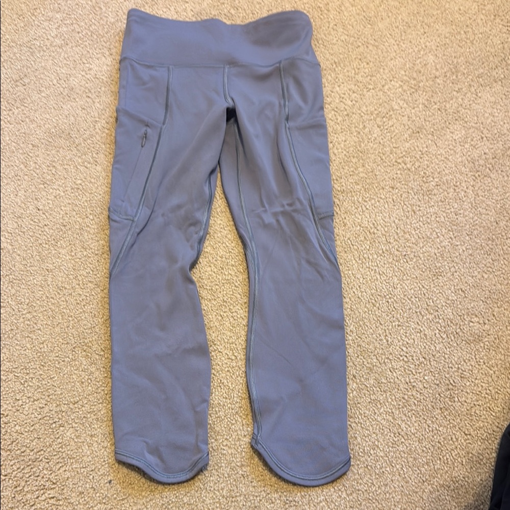 Athleta Gray Athletic Capri Leggings